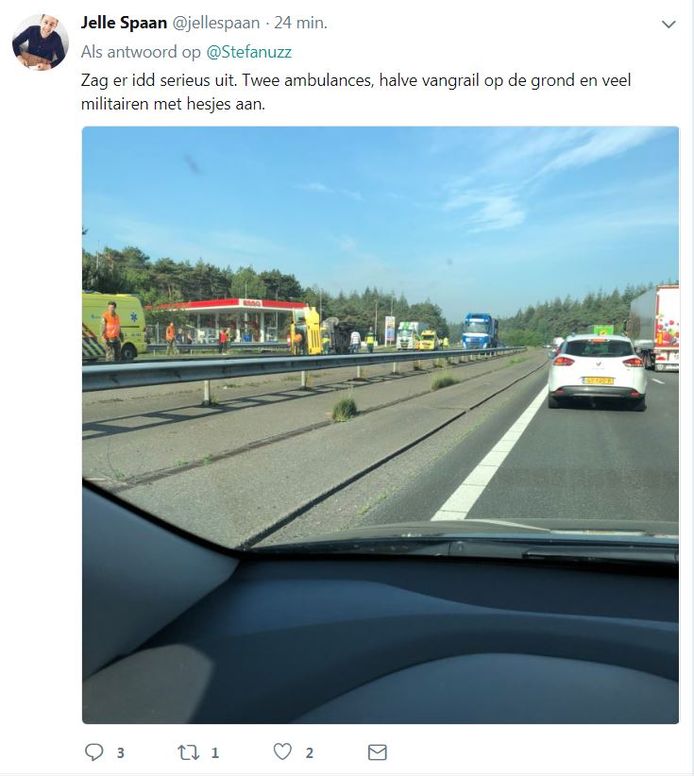 Jelle Spaan zag militairen hulp bieden.