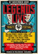 De poster van het tributefestival Legends Live XXL in Schijndel.