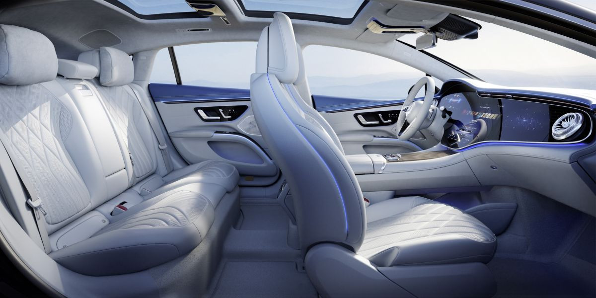 Het interieur van de nieuwe EQS