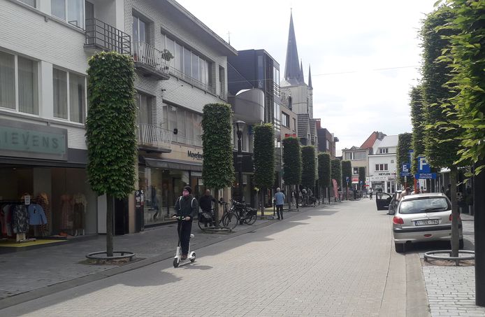 Illustratiefoto van de Nieuwstraat in Geel.