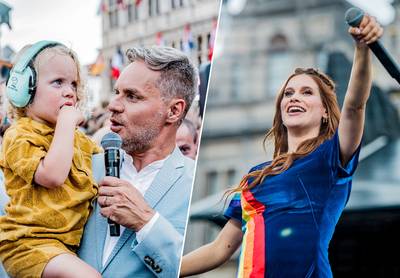 IN BEELD. Een zwanger K3'tje en Peter Van de Veire toont zoontje Lex op ‘Vlaanderen feest’
