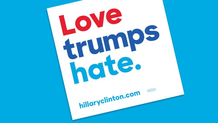 Hillary Clinton Love Trumps Hate De Morgen