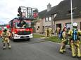 De brand brak uit in de keuken van een rijwoning op het Ter Beursplein in Izegem.