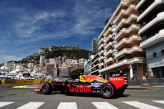 Max Verstappen tijdens de GP van Monaco