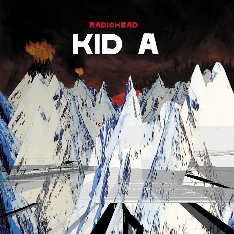 De hoes van Radioheads 'Kid A'. Beeld rv