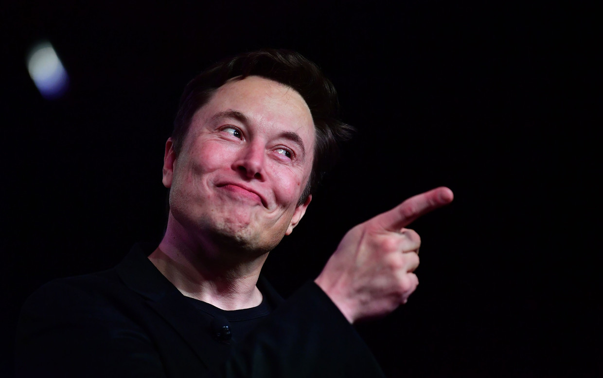 Elon Musk in maart van dit jaar.  Beeld AFP
