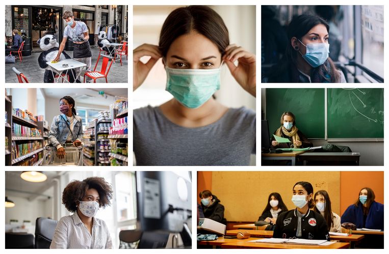 The mouth masks are disappearing in many places today: you still have to wear them here