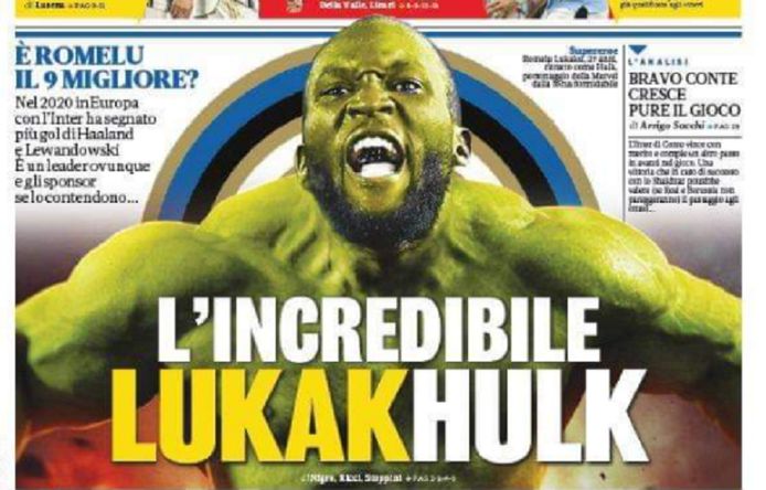 Lukaku siert vandaag de cover van La Gazzetta dello Sport.