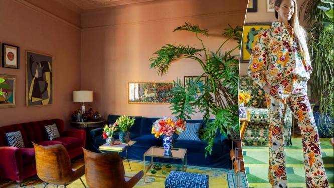 WAANZINNIGE WONING. Deze extravagante flat in Milaan bruist van felle kleuren en gewaagde prints 