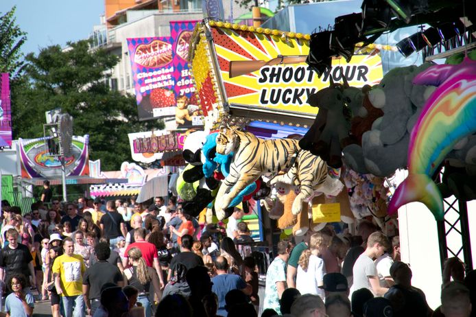 Zaterdag was het te druk op de kermis in Tilburg.