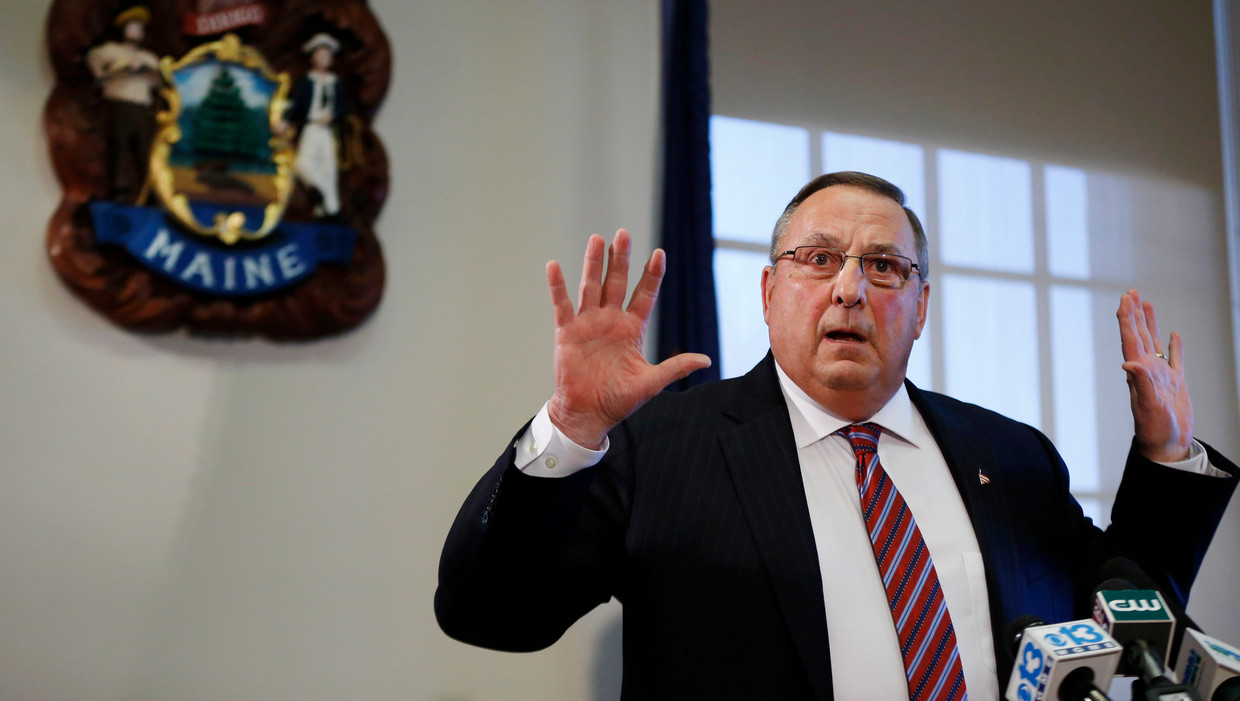 Gouverneur van de staat Maine, Paul LePage. Beeld AP