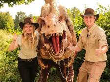 Een ‘levensechte’ T-rex en uitkomend dino-ei in recreatiepark BillyBird Hemelrijk Volkel 