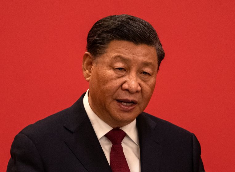'De Chinese bevolking komt nog niet in opstand, maar zodra ze er financieel op achteruit beginnen te gaan, dreigen er problemen voor president Xi Jinping.' Beeld Getty Images