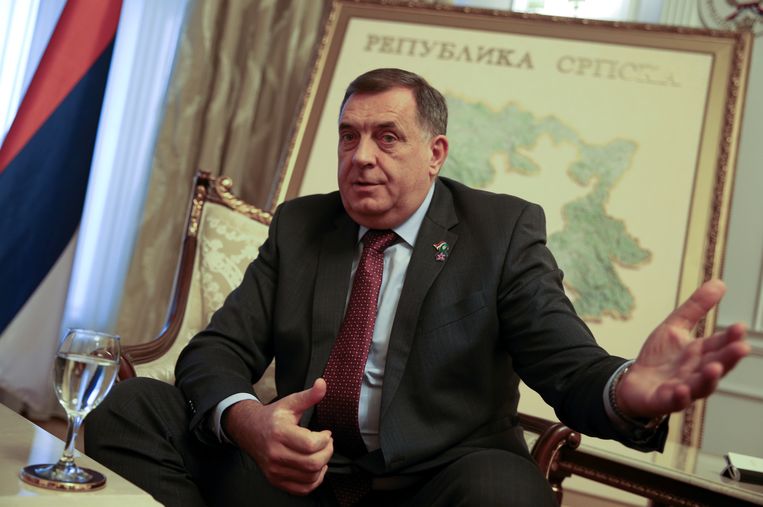 Milorad Dodik, de  de Bosnisch-Servische leider die pleit voor afscheiding van de Republika Srpska. Beeld Dado Ruvic / Reuters 