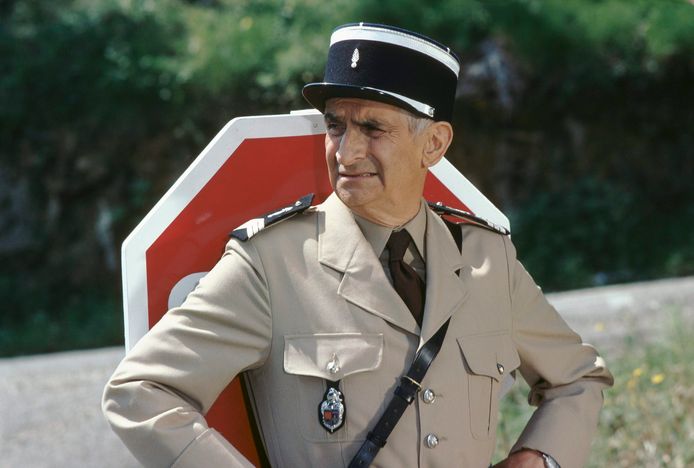 Louis de Funès in "Le Gendarme et les Gendarmettes".
