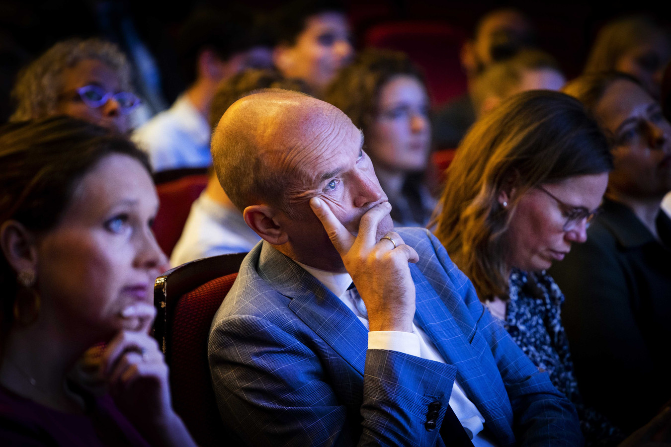 Gert-Jan Segers tijdens het buitengewoon congres van de ChristenUnie over de asieldeal.