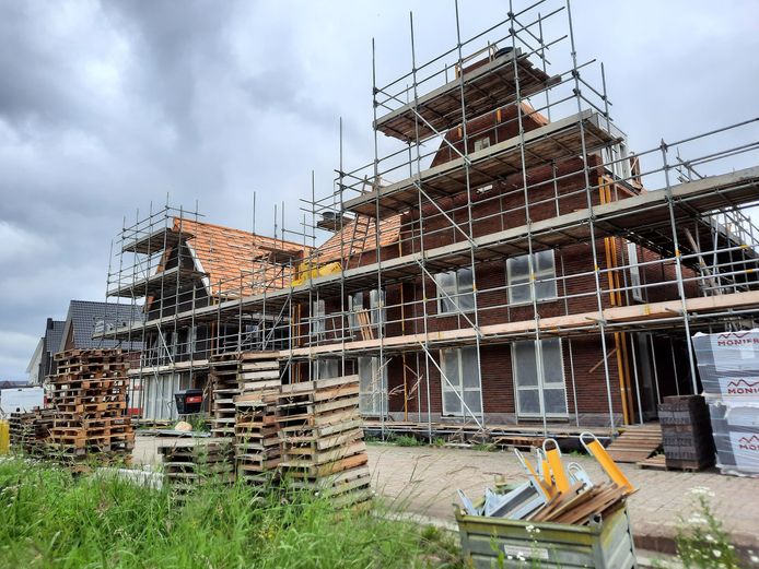 Nieuw huizen in aanbouw.