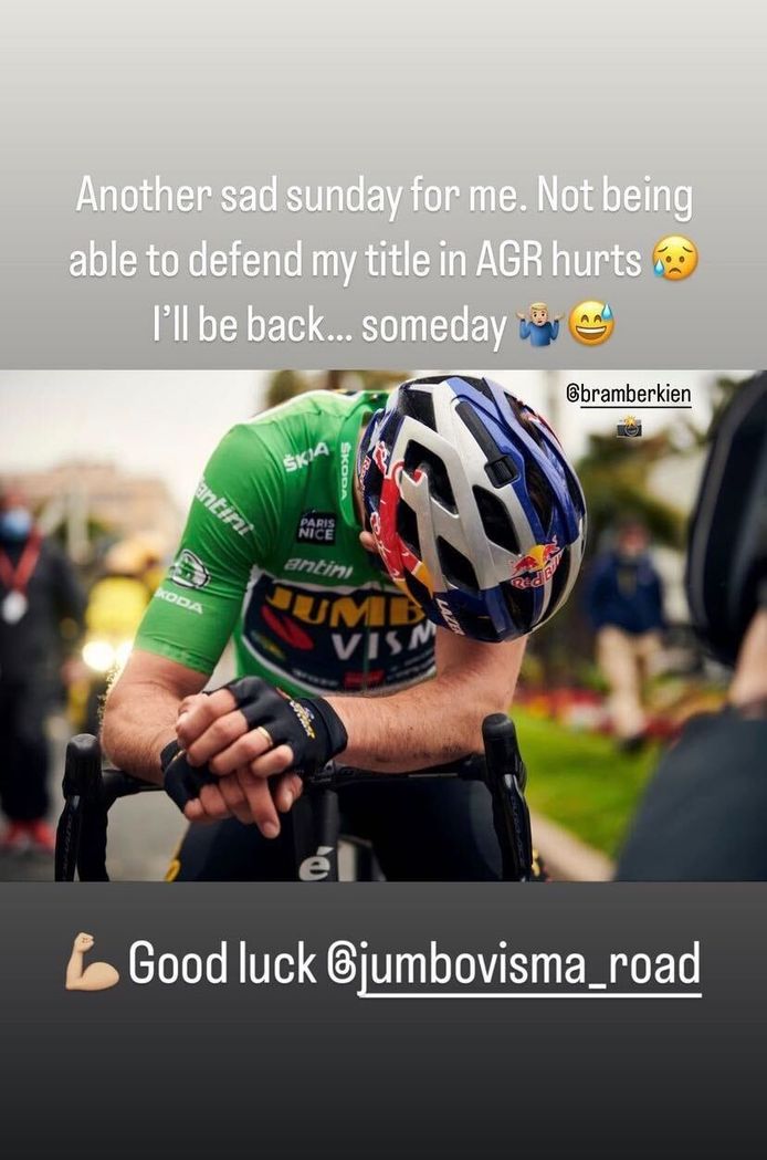 InstaStories Wout van Aert