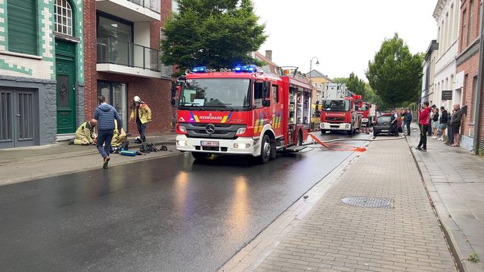 Brand Dudzeelse Steenweg: de brandweer moest een hond reanimeren