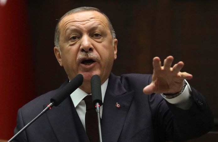 President Recep Tayyip Erdogan heeft geen boodschap aan Trumps nieuwe santies tegen Iran