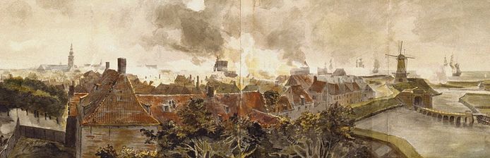 Fragment van het panorama van Vlissingen