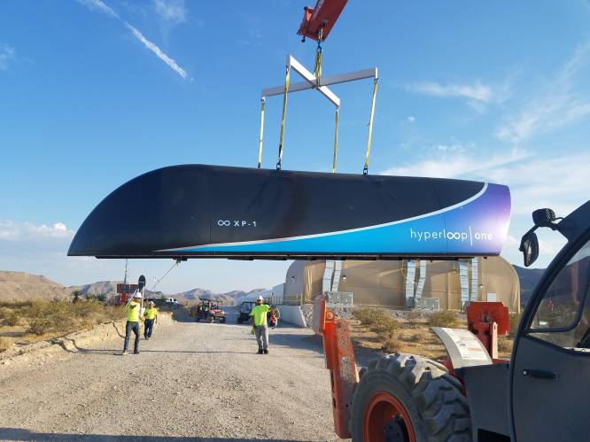 Hyperloop heeft eerste test met succes doorstaan