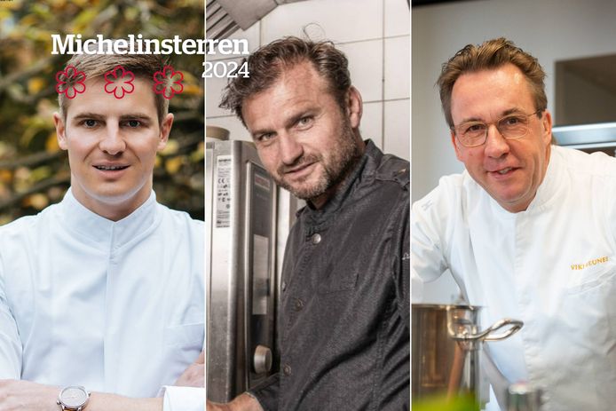 Sterrenchefs Tim Boury, Wout Bru en Viki Geunes: maandag 26 februari worden de nieuwe Michelinsterren bekendgemaakt.