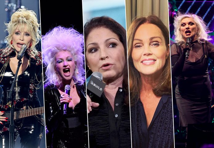 Dolly Parton, Cyndi Lauper, Gloria Estefan, Belinda Carlisle en Debbie Harry.
