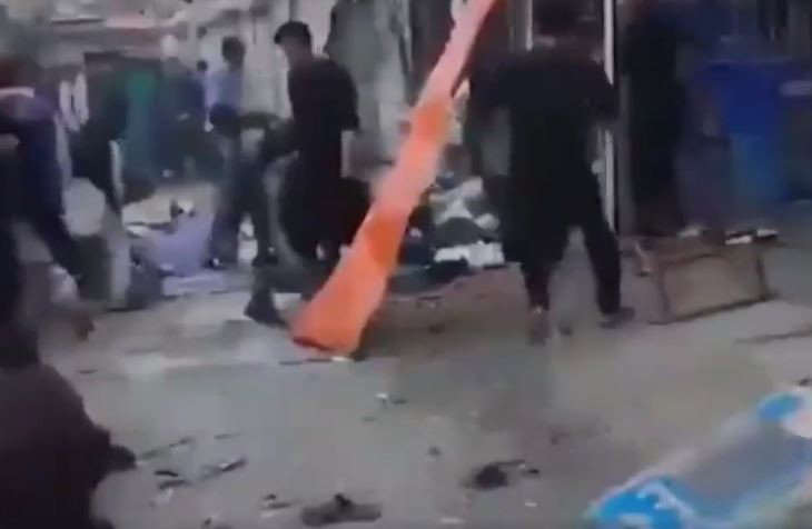 Capture d'écran d'une vidéo montrant les dégâts sur place.