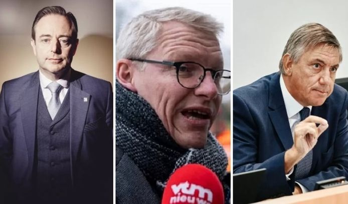 Bart De Wever, Georges Gilkinet et Jan Jambon