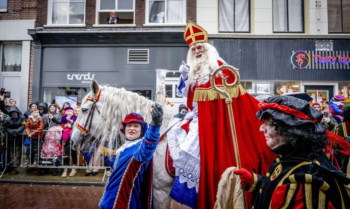 Utrecht Sinterklaas parade with colorful costumes