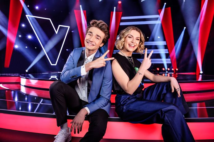 'The Voice van Vlaanderen' met Aaron Blommaert en Gloria Monserez.