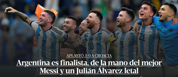 Argentinië finalist met dank aan de beste Messi en een dodelijke Julián Álvarez.