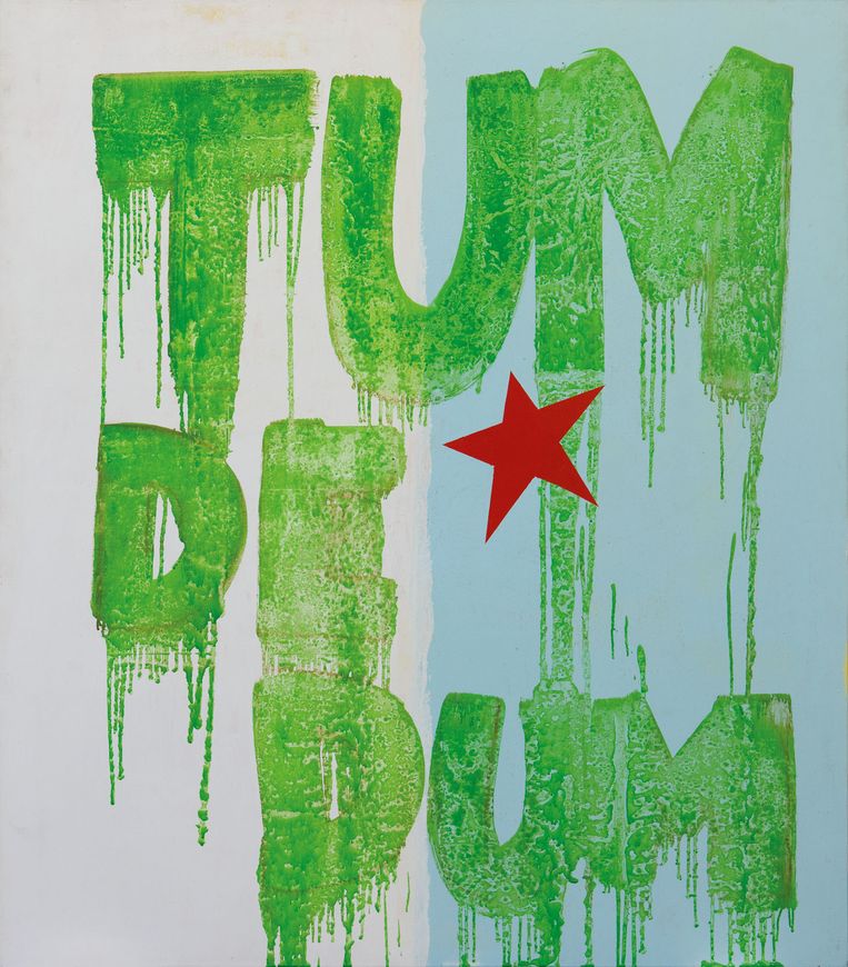 ' Tum de Dum', 1992. 'De stomste banaliteiten dicteren je soms wat je moet doen.' Beeld Artist and Xavier Hufkens, Brussels