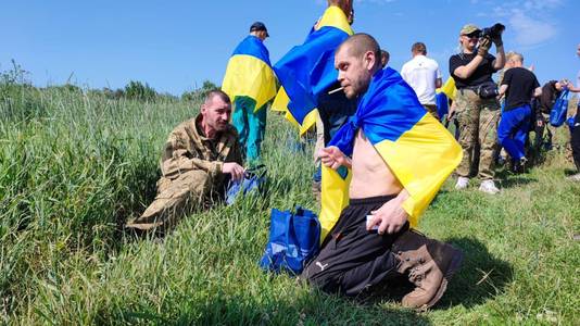 45 gevangen Oekraïense soldaten konden vandaag weer naar huis. 