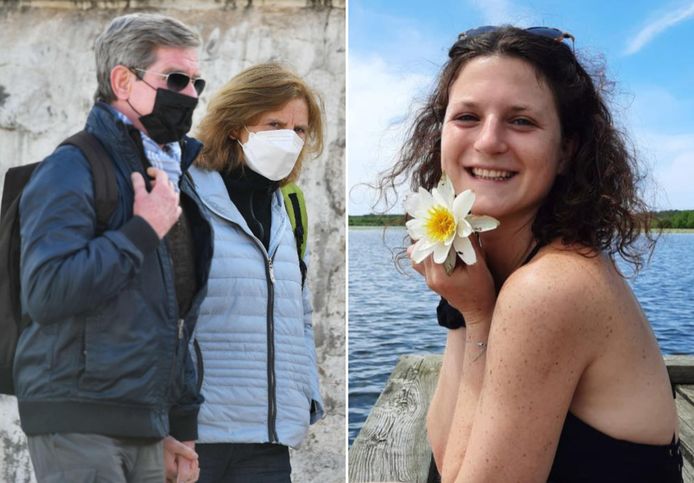 Eric en Sabine, de ouders van Natacha de Crombrugghe (rechts) doen een oproep naar getuigen.