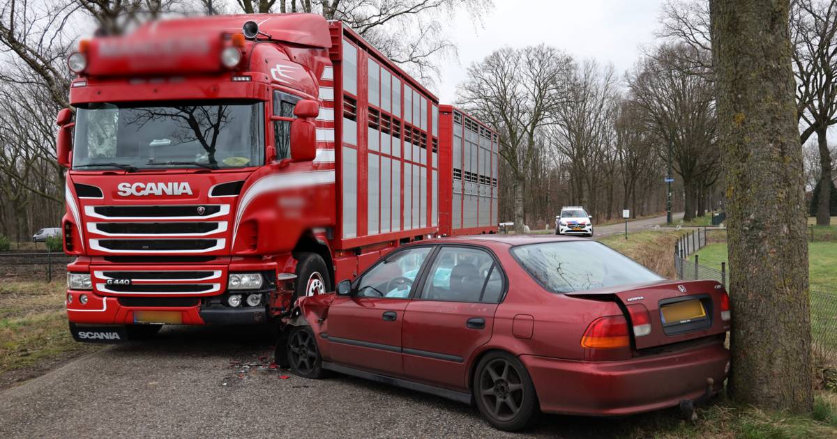 Aanrijding tussen fietser en auto in Ten Boer.