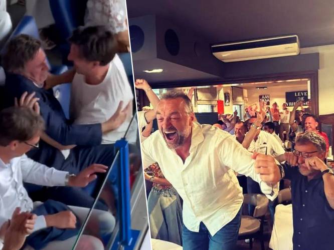 Van Erik Van Looy tot Viktor Verhulst en Maksim Stojanac: BV’s door het dolle heen na winst Antwerp in titelstrijd