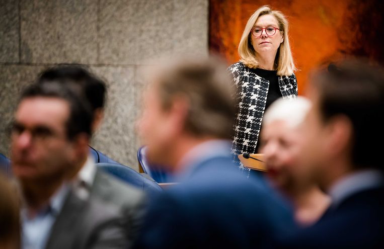 Minister Sigrid Kaag tijdens het debat over CETA. Beeld ANP