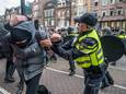 Protesten tegen de coronamaatregelen op het Museumplein in Amsterdam.