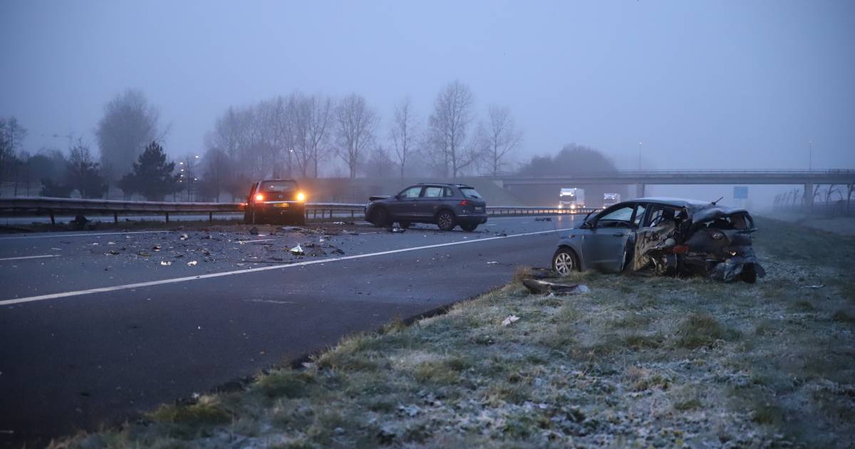 Man gebruikt ‘krankzinnige hoeveelheid’ drugs en valt in slaap achter stuur: wat volgt is een zwaar ongeval op de A15.