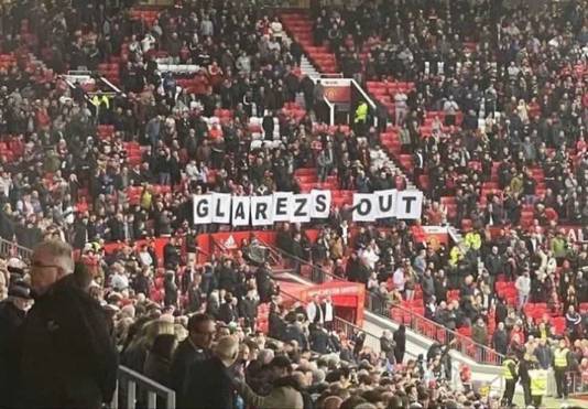 Protesten Manchester United.