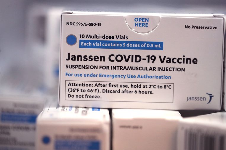 Een doosje vaccins. Beeld AFP