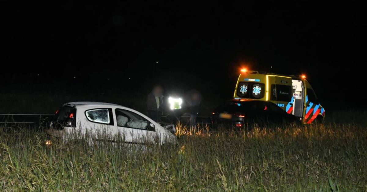 Botsing op A58 bij Kruiningen, auto's flink beschadigd