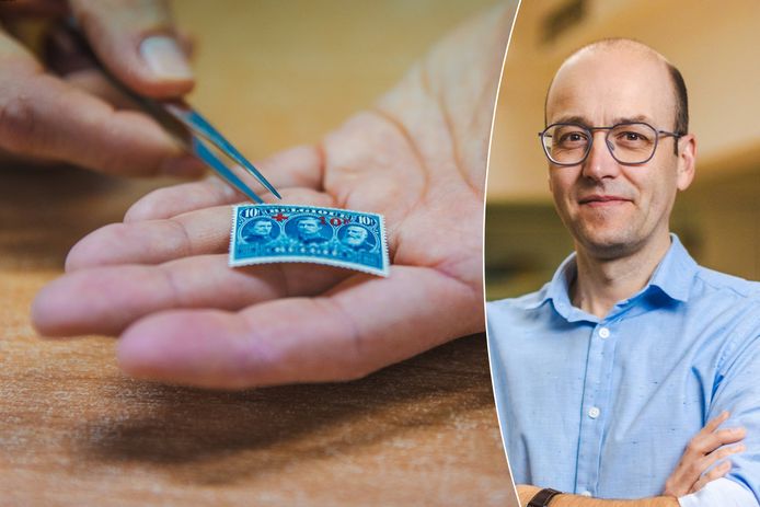 Postezegelexpert Bart Van Acker (rechts) vertelt welke Belgische zegels waardevol zijn en hoe je jouw postzegelverzameling kan laten schatten.
