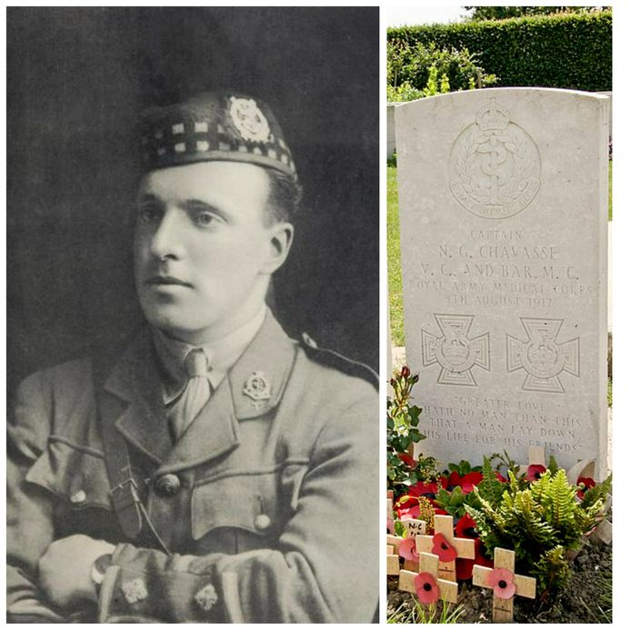 Op het grafzerk van de kapitein staan 2 Victoria Crosses gegraveerd.