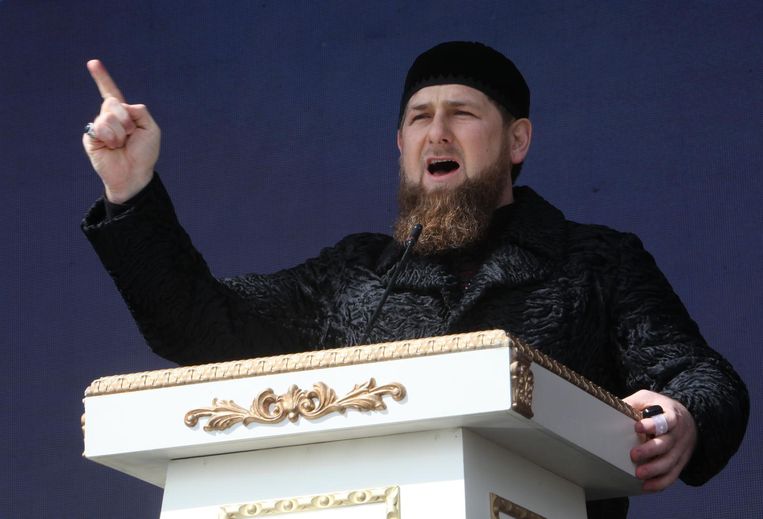 Ramzan Kadyrov, waarnemend president van Tsjetsjenië. Beeld AP