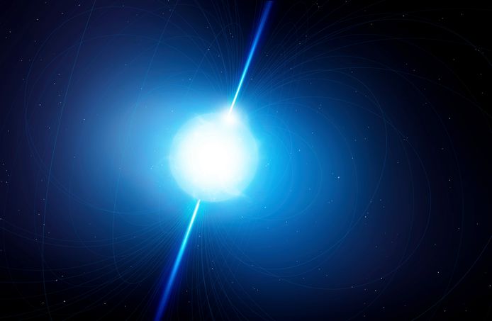 De wetenschappers hebben tientallen van die pulsars gebruikt om een gigantische telescoop te bouwen zo groot als onze Melkweg.