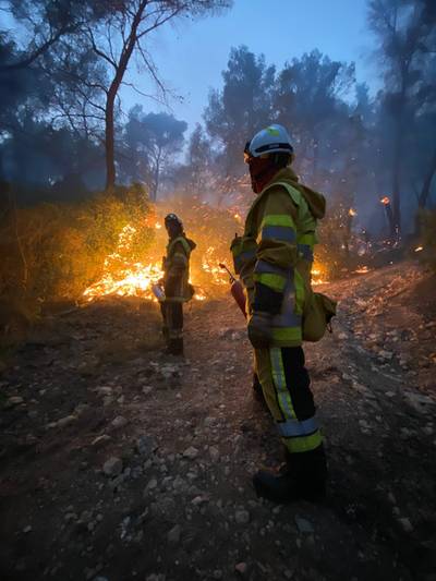 Meer dan 150 mensen geëvacueerd door grootschalige natuurbrand bij Marseille