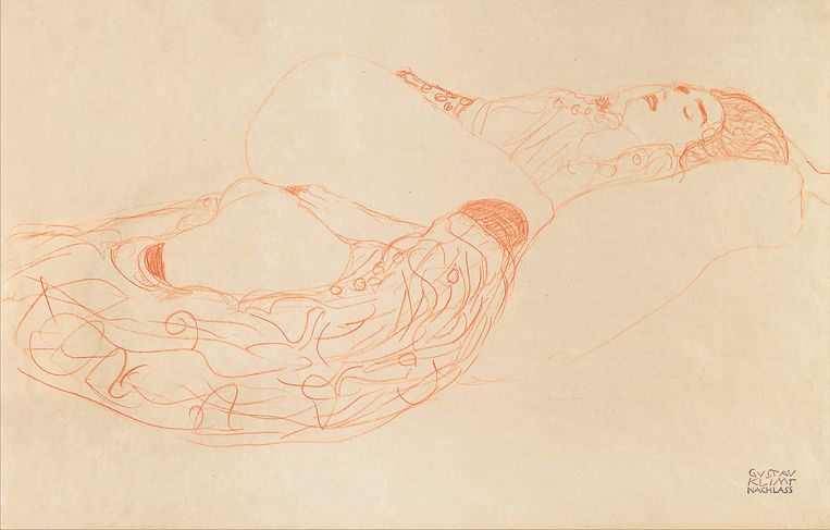 Gustav Klimt, masturberende vrouw, ca. 1912-1913.  Beeld Getty
